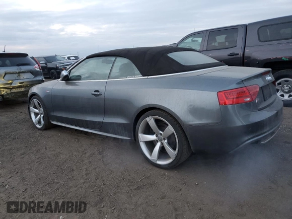 2014 Audi S5 Premium Plus with VIN WAUCGAFHXEN004107, listed as a Copart auction lot 41610825 with 122,154 mi miles and Clean Title. Bid and sale history available at carsss.com. Image 2.