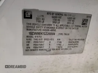 2016 Chevrolet Silverado 1500 Work Truck with VIN 1GCVKNEH7GZ266584, listed as a Copart auction lot 88453615 with 180,267 mi miles and Salvage Title. Bid and sale history available at carsss.com. Image 12.