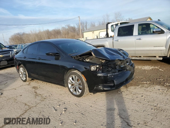 2015 Chrysler 200 S with VIN 1C3CCCBB1FN760099, listed as a Copart auction lot 42307425 with 103,809 mi miles and Salvage Title. Bid and sale history available at carsss.com. Image 4.