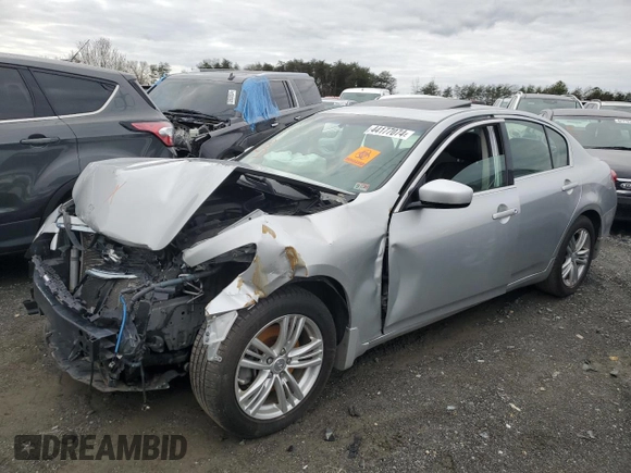 2010 Infiniti G37 x with VIN JN1CV6AR3AM253101, listed as a Copart auction lot 44177074 with Not Provided miles and Salvage Title. Bid and sale history available at carsss.com. Image 1.