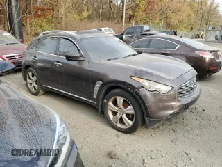 2010 Infiniti FX35 with VIN JN8AS1MU4AM801918, listed as a Copart auction lot 78848484 with 183,846 mi miles and Salvage Title. Bid and sale history available at carsss.com. Image 4.