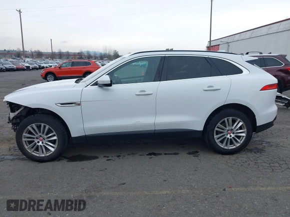 2018 Jaguar F-Pace 25t Prestige with VIN SADCK2FX5JA258604, listed as a IAAI auction lot 41752409 with 107,840 mi miles and . Bid and sale history available at DreamBid. Image 15.