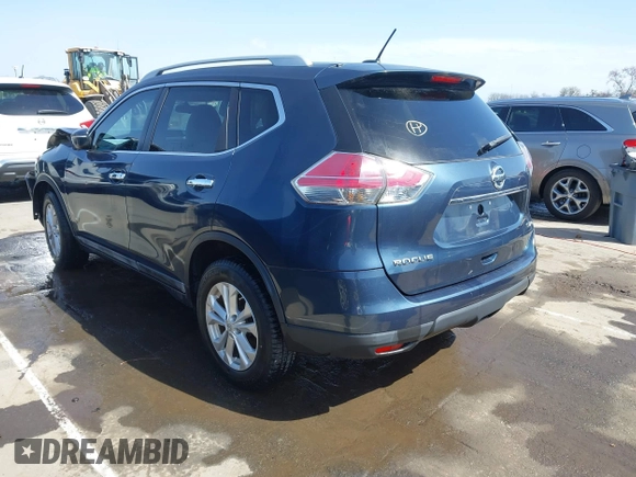 2015 Nissan Rogue SL with VIN 5N1AT2MV3FC759340, listed as a IAAI auction lot 41730322 with 61,561 mi miles and . Bid and sale history available at carsss.com. Image 3.