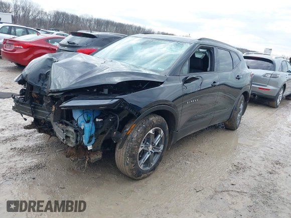 2023 Chevrolet Blazer LT с VIN 3GNKBJRSXPS206207, выставлен на аукционе IAAI как лот 41488978 с пробегом 16 393 миль миль и . История ставок и продаж доступна на DreamBid. Изображение 2.