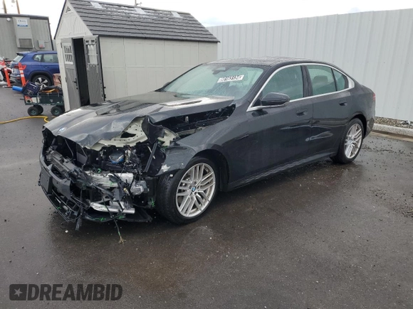 2024 BMW 5 Series 530i with VIN WBA43FJ02RCR67289, listed as a Copart auction lot 80163134 with 13,839 mi miles and Clean Title. Bid and sale history available at carsss.com. Image 1.