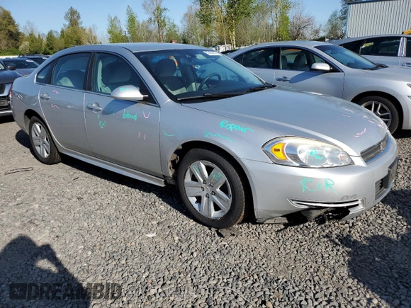 2010 Chevrolet Impala LS with VIN 2G1WA5EN8A1201930, listed as a Copart auction lot 52489895 with 105,302 mi miles and Salvage Title. Bid and sale history available at DreamBid. Image 4.