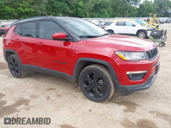2020 Jeep Compass North z VIN 3C4NJDBB8LT133542, wystawiony jako IAAI lot #42156144 z przebiegiem 53 034 mil mil oraz . Historia ofert i sprzedaży dostępna na DreamBid. Obrazek 1.