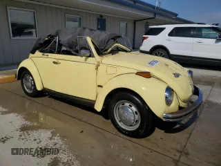 1972 Volkswagen Beetle with VIN 1522360640, listed as a Copart auction lot 50975555 with Not Provided miles and Salvage Title. Bid and sale history available at DreamBid. Image 4.
