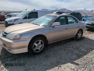 2002 Acura TL with VIN 19UUA56602A013417, listed as a Copart auction lot 47850485 with 216,348 mi miles and Salvage Title. Bid and sale history available at carsss.com. Image 1.