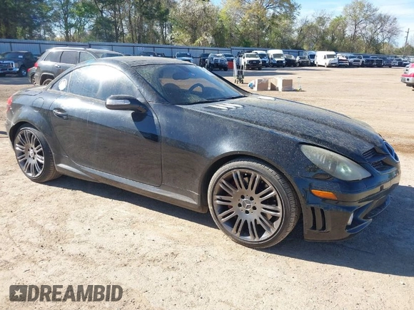 2006 Mercedes-Benz SLK 55 AMG with VIN WDBWK73F06F089585, listed as a IAAI auction lot 41858970 with 160,583 mi miles and . Bid and sale history available at DreamBid. Image 1.
