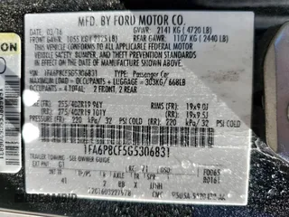 2016 Ford Mustang GT with VIN 1FA6P8CF5G5306831, listed as a Copart auction lot 45882825 with 84,528 mi miles and Salvage Title. Bid and sale history available at carsss.com. Image 12.