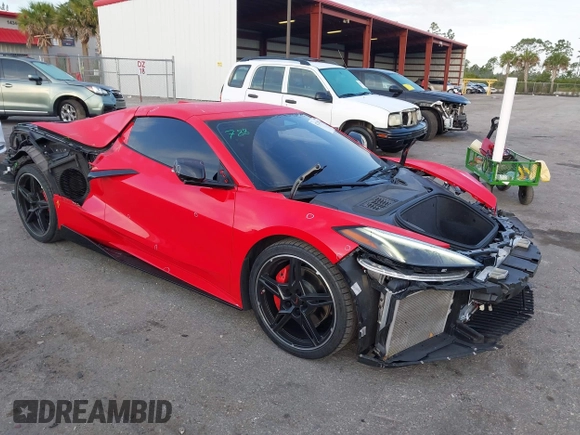 2024 Chevrolet Corvette 1LT with VIN 1G1YA3D41R5110403, listed as a IAAI auction lot 42220123 with 19,839 mi miles and . Bid and sale history available at DreamBid. Image 1.