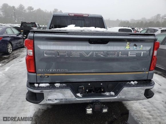 2019 Chevrolet Silverado 1500 LT with VIN 1GCRYDEDXKZ316281, listed as a Copart auction lot 45099525 with 71,355 mi miles and Salvage Title. Bid and sale history available at carsss.com. Image 6.