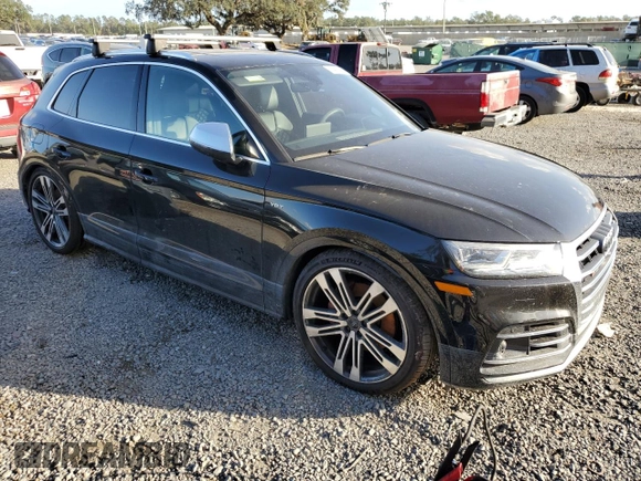 2018 Audi SQ5 Prestige with VIN WA1C4AFY8J2146263, listed as a Copart auction lot 75400084 with Not Provided miles and Non Repairable. Bid and sale history available at DreamBid. Image 4.