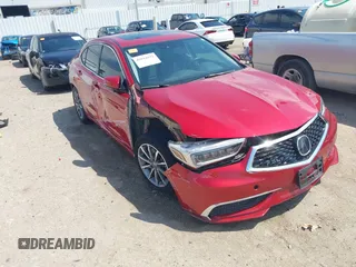 2020 Acura TLX w/Technology Pkg with VIN 19UUB1F55LA015601, listed as a IAAI auction lot 42044832 with 51,442 mi miles. Bid and sale history available at carsss.com. Image 1.