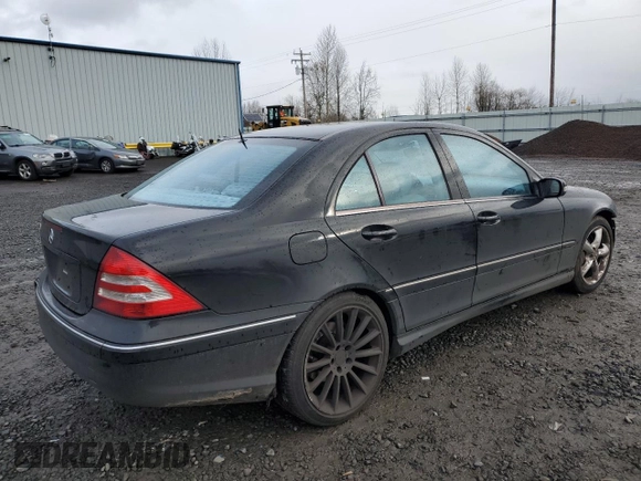 2006 Mercedes-Benz C 230 Sport with VIN WDBRF52H16F766913, listed as a Copart auction lot 42651805 with 129,701 mi miles and Salvage Title. Bid and sale history available at carsss.com. Image 3.