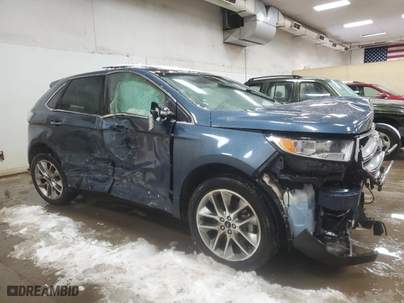 2018 Ford Edge Titanium with VIN 2FMPK4K90JBC40012, listed as a Copart auction lot 87837615 with 78,175 mi miles and Clean Title. Bid and sale history available at carsss.com. Image 4.