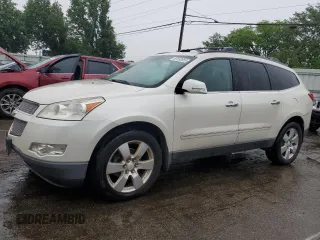 2012 Chevrolet Traverse LTZ z VIN 1GNKVLED8CJ110937, wystawiony jako Copart lot #59192655 z przebiegiem 175 988 mil mil oraz Czysty tytuł • Clean title. Historia ofert i sprzedaży dostępna na DreamBid. Obrazek 1.
