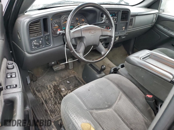 2003 Chevrolet Silverado 1500 LS with VIN 1GCEK14V63Z237927, listed as a Copart auction lot 86369604 with 150,172 mi miles and Salvage Title. Bid and sale history available at DreamBid. Image 8.