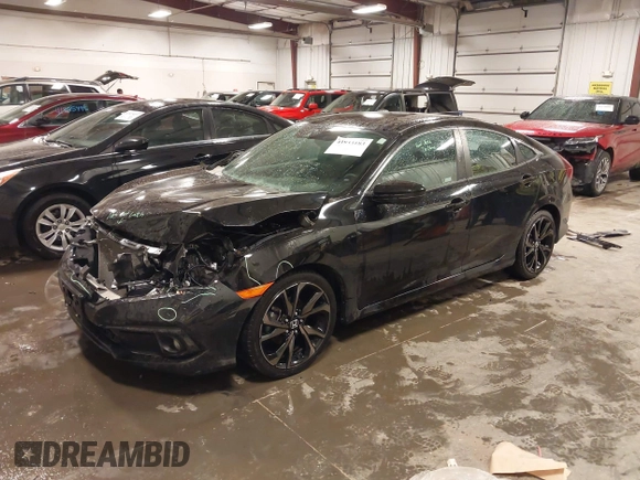 2020 Honda Civic Sedan Sport with VIN 2HGFC2F83LH569159, listed as a IAAI auction lot 41833183 with 97,100 mi miles. Bid and sale history available at carsss.com. Image 20.