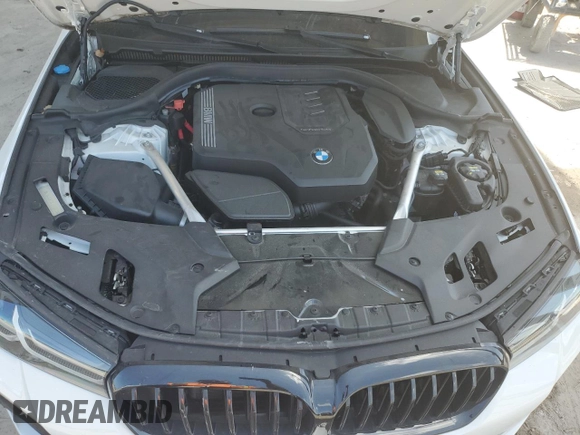 2021 BMW 5 Series 530i with VIN WBA53BH05MWX12503, listed as a Copart auction lot 56310865 with 29,509 mi miles and Salvage title. Bid and sale history available at DreamBid. Image 11.