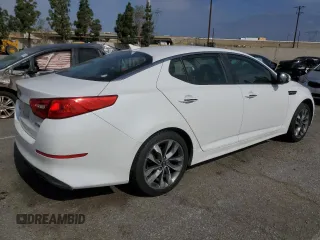 2015 Kia Optima SX z VIN 5XXGR4A76FG513185, wystawiony jako Copart lot #57395515 z przebiegiem 186 183 mil mil oraz Czysty tytuł • Clean title. Historia ofert i sprzedaży dostępna na DreamBid. Obrazek 3.