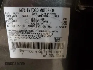 2010 Ford Edge Limited with VIN 2FMDK3KC7ABA45453, listed as a Copart auction lot 42615765 with 0 mi miles and Salvage Title. Bid and sale history available at carsss.com. Image 13.