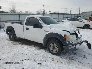 2009 Ford F-150 XL with VIN 1FTRF12839KA68485, listed as a Copart auction lot 44805525 with 213,318 mi miles and Salvage Title. Bid and sale history available at carsss.com. Image 4.