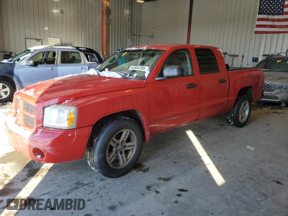 2007 Dodge Dakota SLT with VIN 1D7HW48PX7S195197, listed as a Copart auction lot 44504705 with 206,111 mi miles and Clean Title. Bid and sale history available at carsss.com. Image 1.