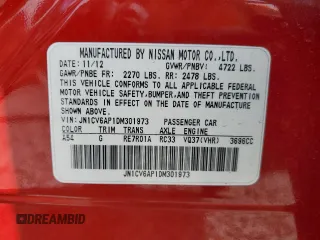 2013 Infiniti G37 Journey with VIN JN1CV6AP1DM301973, listed as a Copart auction lot 53088845 with 182,522 mi miles and Salvage Title. Bid and sale history available at DreamBid. Image 13.