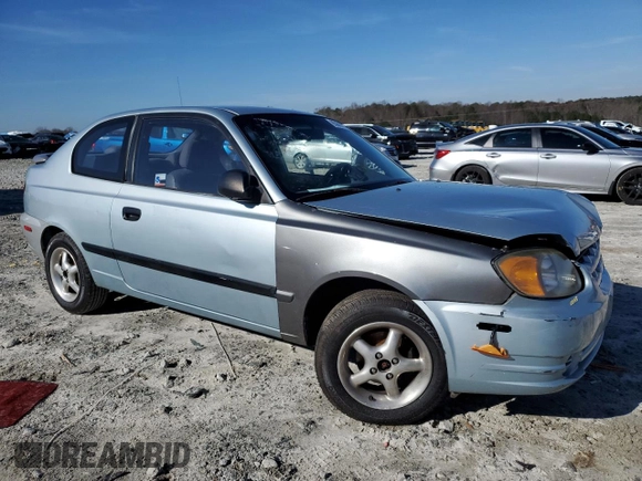 2003 Hyundai Accent with VIN KMHCF35C73U273610, listed as a Copart auction lot 85868294 with 168,203 mi miles and Salvage Title. Bid and sale history available at carsss.com. Image 4.