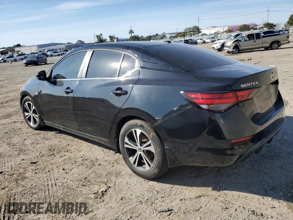 2020 Nissan Sentra SV with VIN 3N1AB8CV3LY219097, listed as a Copart auction lot 48163745 with 61,353 mi miles and Salvage Title. Bid and sale history available at carsss.com. Image 2.