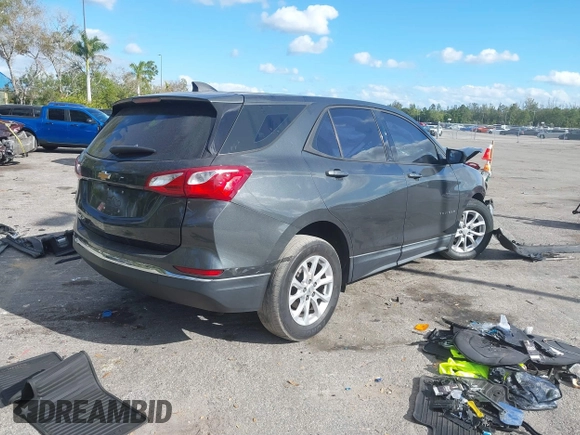 2018 Chevrolet Equinox LS with VIN 3GNAXHEV4JL265793, listed as a IAAI auction lot 41018511 with Not Provided miles and . Bid and sale history available at DreamBid. Image 4.