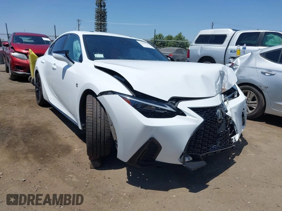2022 Lexus IS 350 F Sport with VIN JTHGZ1B21N5054263, listed as a IAAI auction lot 42419706 with Not provided miles and . Bid and sale history available at DreamBid. Image 1.