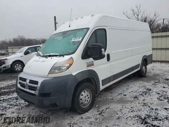 2018 Ram ProMaster Cargo with VIN 3C6URVJG2JE108281, listed as a Copart auction lot 44263195 with 210,691 mi miles and Clean Title. Bid and sale history available at carsss.com. Image 1.