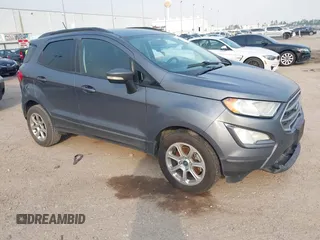 2018 Ford EcoSport SE z VIN MAJ3P1TE8JC166584, wystawiony jako IAAI lot #41674770 z przebiegiem 98 603 mil mil oraz . Historia ofert i sprzedaży dostępna na DreamBid. Obrazek 1.