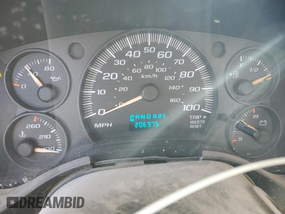 2006 Chevrolet Express Passenger with VIN 1GAHG39U461274433, listed as a Copart auction lot 82622414 with 206,975 mi miles and Clean title. Bid and sale history available at DreamBid. Image 9.
