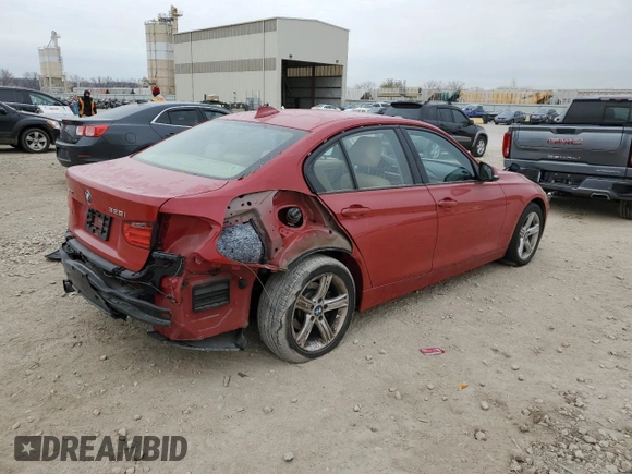 2014 BMW 3 Series 328i xDrive with VIN WBA3B5C57EF599556, listed as a Copart auction lot 82405724 with 91,665 mi miles and Salvage Title. Bid and sale history available at carsss.com. Image 3.