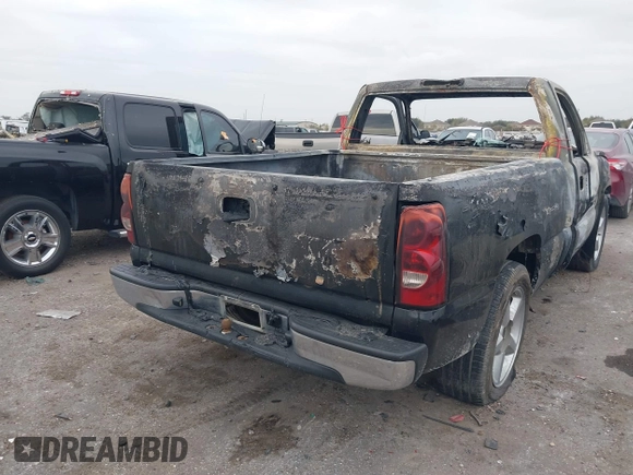 2005 Chevrolet Silverado 1500 Work Truck with VIN 1GCEC14X25Z324919, listed as a IAAI auction lot 41020016 with 1 mi miles. Bid and sale history available at carsss.com. Image 4.