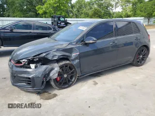 2019 Volkswagen GTI S с VIN 3VW6T7AU6KM007642, выставлен на аукционе Copart как лот 55113635 с пробегом 57 296 миль миль и Списание • Salvage title. История ставок и продаж доступна на DreamBid. Изображение 1.