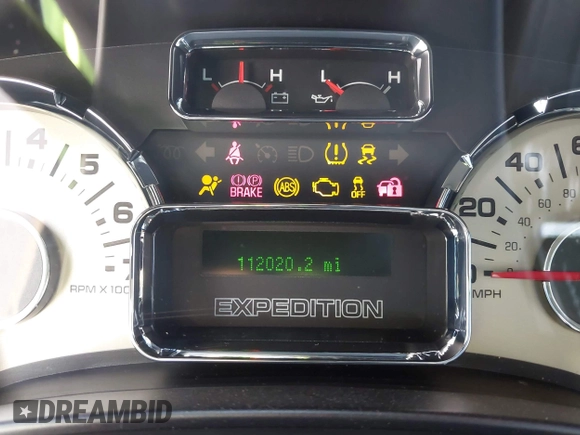 2013 Ford Expedition Limited with VIN 1FMJU1K56DEF08288, listed as a IAAI auction lot 42775443 with 112,020 mi miles and . Bid and sale history available at DreamBid. Image 15.