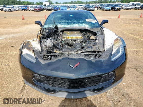 2016 Chevrolet Corvette Z06 1LZ with VIN 1G1YP2D60G5612360, listed as a Copart auction lot 59606855 with 88,050 mi miles and Salvage title. Bid and sale history available at DreamBid. Image 5.