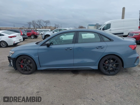 2023 Audi RS 3 with VIN WUAG4DGY9PA905303, listed as a IAAI auction lot 41728962 with 16,896 mi miles. Bid and sale history available at carsss.com. Image 14.