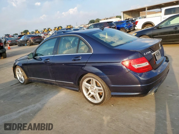 2014 Mercedes-Benz C 250 Sport with VIN WDDGF4HB5EG253474, listed as a Copart auction lot 59246965 with 166,078 mi miles and Clean title. Bid and sale history available at DreamBid. Image 2.