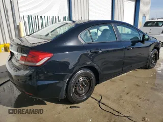 2015 Honda Civic Sedan LX with VIN 19XFB2F51FE057956, listed as a Copart auction lot 49151465 with 215,728 mi miles and Salvage Title. Bid and sale history available at carsss.com. Image 3.
