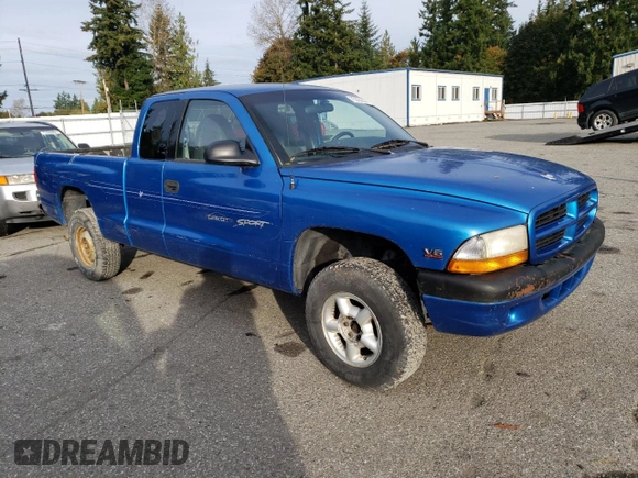 1998 Dodge Dakota SLT with VIN 1B7GG22XXWS598594, listed as a Copart auction lot 75330344 with 167,518 mi miles and Clean Title. Bid and sale history available at carsss.com. Image 4.
