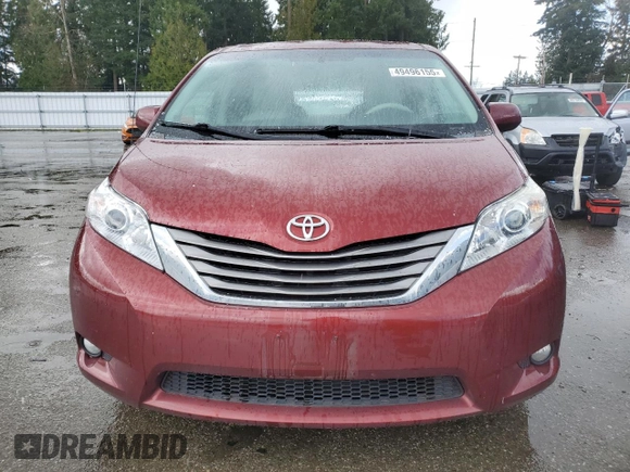 2012 Toyota Sienna XLE with VIN 5TDDK3DC8CS047778, listed as a Copart auction lot 49496155 with 100,522 mi miles and Salvage Title. Bid and sale history available at carsss.com. Image 5.