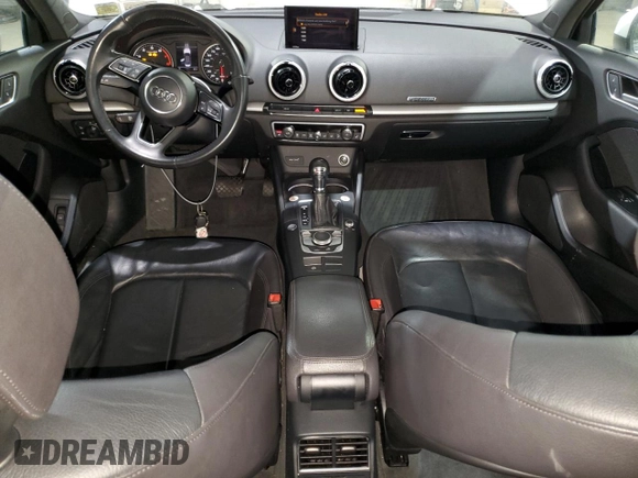 2018 Audi A3 Sedan Premium with VIN WAUB8GFF2J1015825, listed as a Copart auction lot 37130724 with 56,888 mi miles. Bid and sale history available at carsss.com. Image 8.