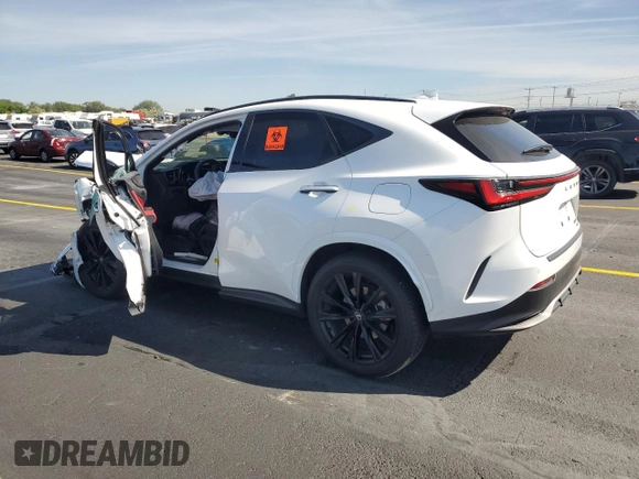 2024 Lexus NX 350 F Sport z VIN 2T2KGCEZ9RC040301, wystawiony jako Copart lot #58725945 z przebiegiem Nie podano mil oraz Szkoda całkowita • Salvage title. Historia ofert i sprzedaży dostępna na DreamBid. Obrazek 2.