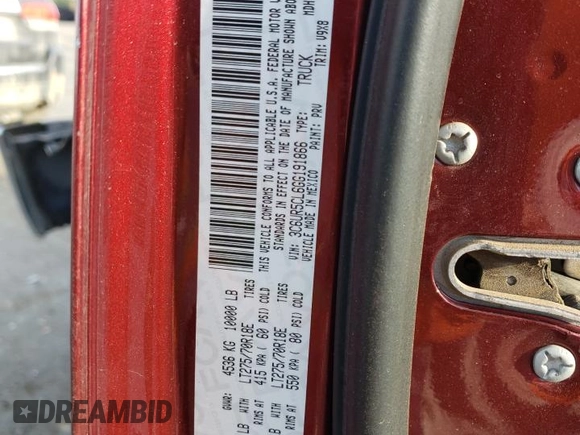 2016 Ram 2500 Tradesman with VIN 3C6UR5CL6GG191866, listed as a Copart auction lot 52820855 with 139,976 mi miles and Salvage title. Bid and sale history available at DreamBid. Image 12.